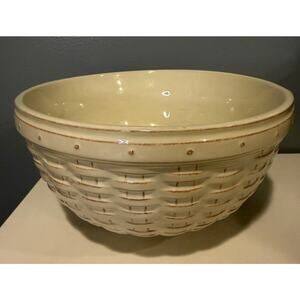 Longaberger Pottery Woven Tradition 9" Bowl
